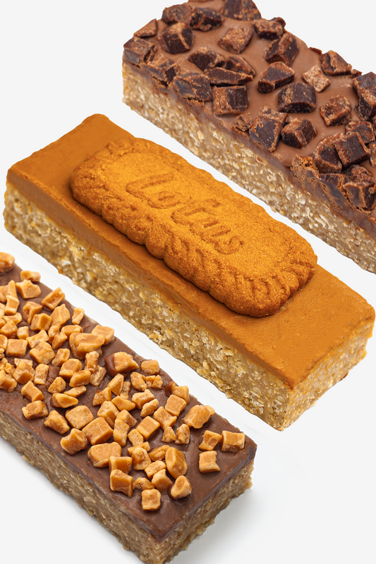 3 x Lotus Biscoff, Brownies, Square Milk Fudge Flapjack