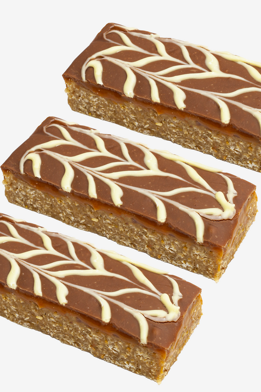 3 x Caramel Sauce and White Chocolate Fudge Flapjacks